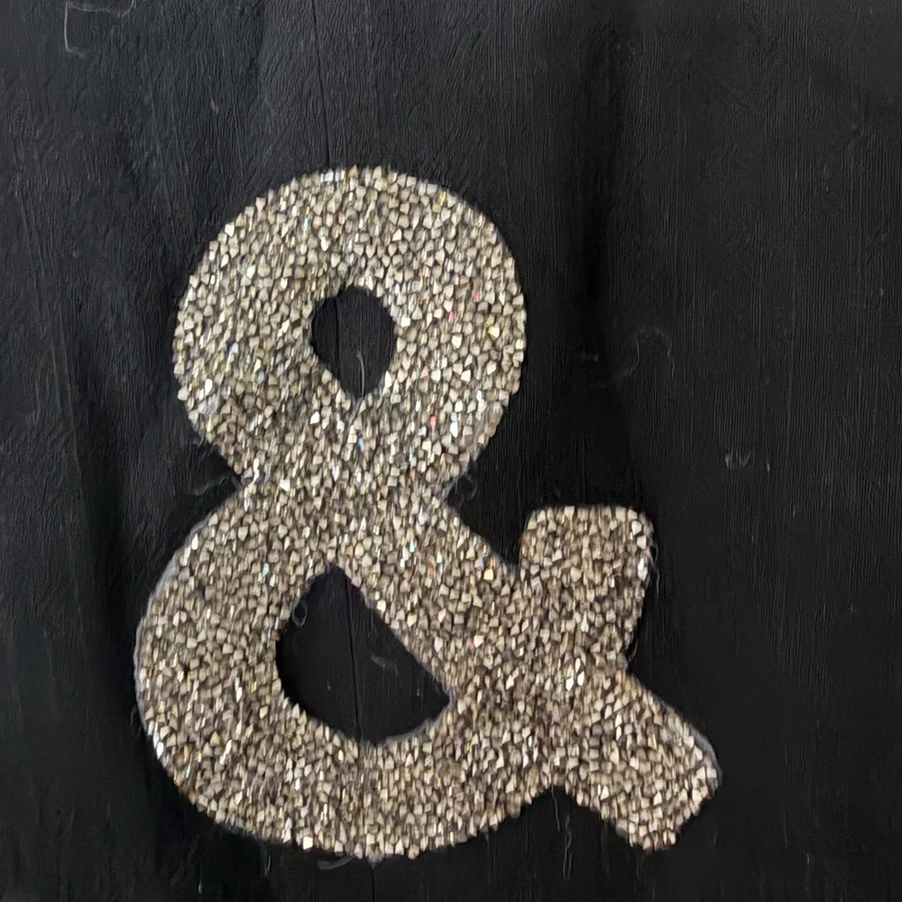 Black "Rock & Roll" Glitter Back Blazer - Picture 3 of 4